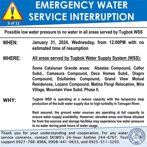 davao city water district advisory today|(UPDATED) DCWD ADVISORY: .